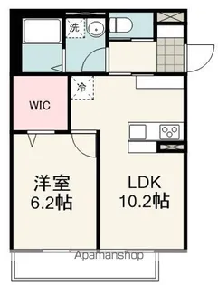 KOMOREBI GARDEN中田本町B【3階】の間取り