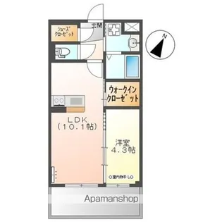 アルファ・スター【107号室】の間取り