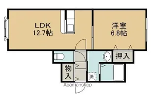ロイヤルハイム明野新町A【104号室】の間取り
