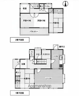 岐阜県可児市今渡【一戸建】の間取り