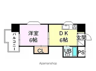 第2ゴトービル【301号室】の間取り