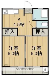 ミワハイツ【2階】の間取り