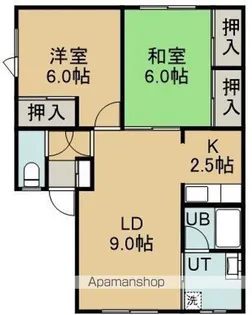 メゾン日果里NO.7【201号室】の間取り