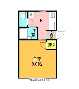 大内コーポ【102号室】の間取り