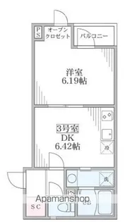 アンベリール北小岩【4階】の間取り