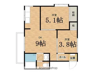 CASA・VERDE B【2階】の間取り