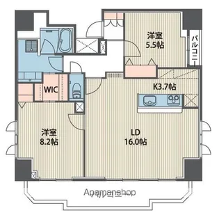 アルモニー仙台駅前イースト【1001号室】の間取り