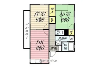 第10吉原ハイツ【1階】の間取り