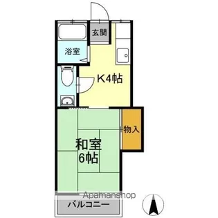 メゾン安【2階】の間取り
