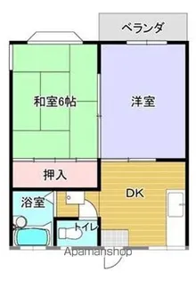 須波臨海コーポA【201号室】の間取り