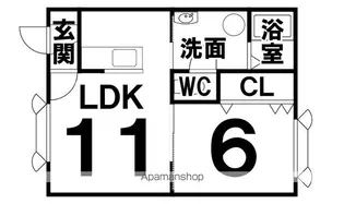 グラニータ【202号室】の間取り