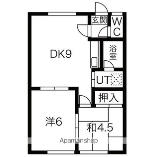 サンウイング【1階】の間取り