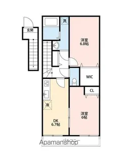 メゾンときわ鎌ヶ谷【2階】の間取り