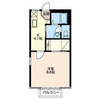 長野県伊那市西春近【アパート】の間取り