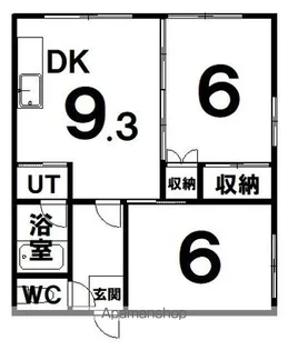すみれマンション【2階】の間取り