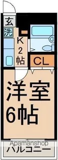 コーポ小荷田【217号室】の間取り