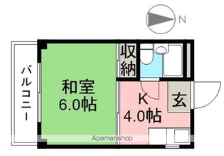 パレス幸【3階】の間取り