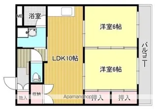 コーポドルフィン【202号室】の間取り