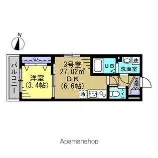 AJ北小金09【3階】の間取り