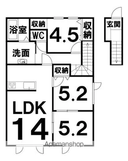 WEISS(ヴァイス)【2階】の間取り