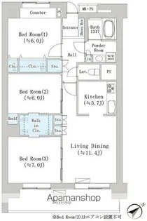 ナナアーク千石【9階】の間取り