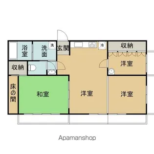 中熊ビル【602号室】の間取り