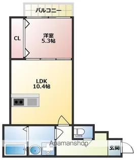 SUNMARK横浜【301号室】の間取り