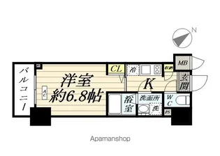 KAGOOD神奈川4【604号室】の間取り