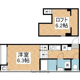 I−FLAG【205号室号室】の間取り
