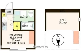 リンク北小岩【1階】の間取り