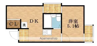 ラ・ペール一番館【9C号室】の間取り