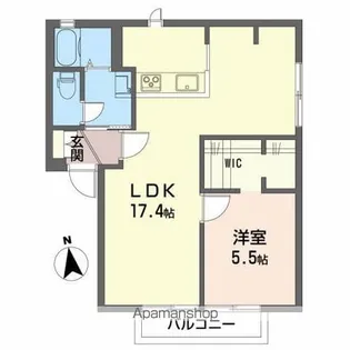 ディアスA【2階】の間取り