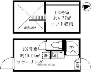 ティ・アーモタルト【1階】の間取り