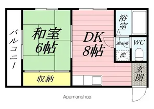 濱ビル12【4階】の間取り