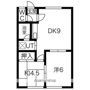 サンウイング【202号室】の間取り