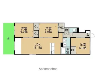 第3センチュリー21【1階】の間取り