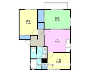メゾン高尾【202号室】の間取り