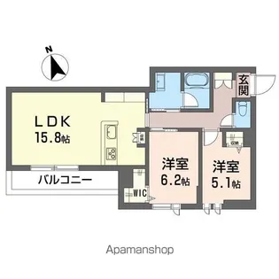 プライムフィールド【101号室】の間取り