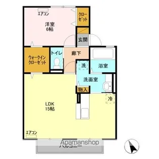 メゾンタムラ A【1階】の間取り