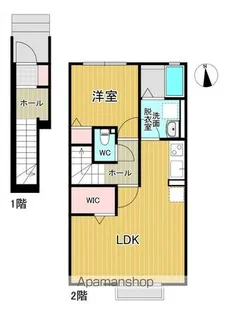 ディアコートB【2階】の間取り