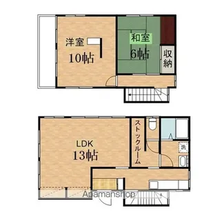 東京都日野市南平2丁目【一戸建】の間取り