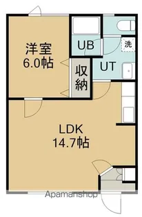 レストはまなす昭和A【1階】の間取り