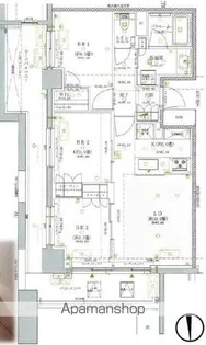 オープンレジデンシア横浜台町【2階】の間取り