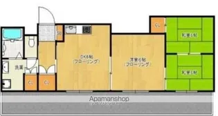 サンヴィレッジ平尾【8階】の間取り
