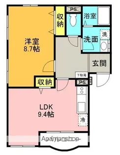 コートアロマ【302号室】の間取り