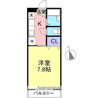 おれんじハウスA【205号室】の間取り