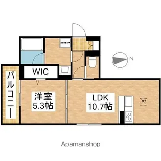 ノクターン内山【1階】の間取り