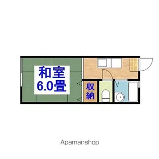 パールハイツ若葉【1階】の間取り