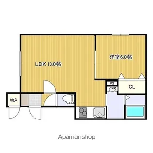 CAROTA緑町【2階】の間取り