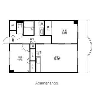 ロイヤルヒル守山【202号室】の間取り
